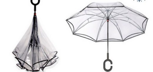 Parapluie inversé transparent